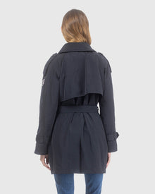 Lightweight Belted Trench Coat | Black