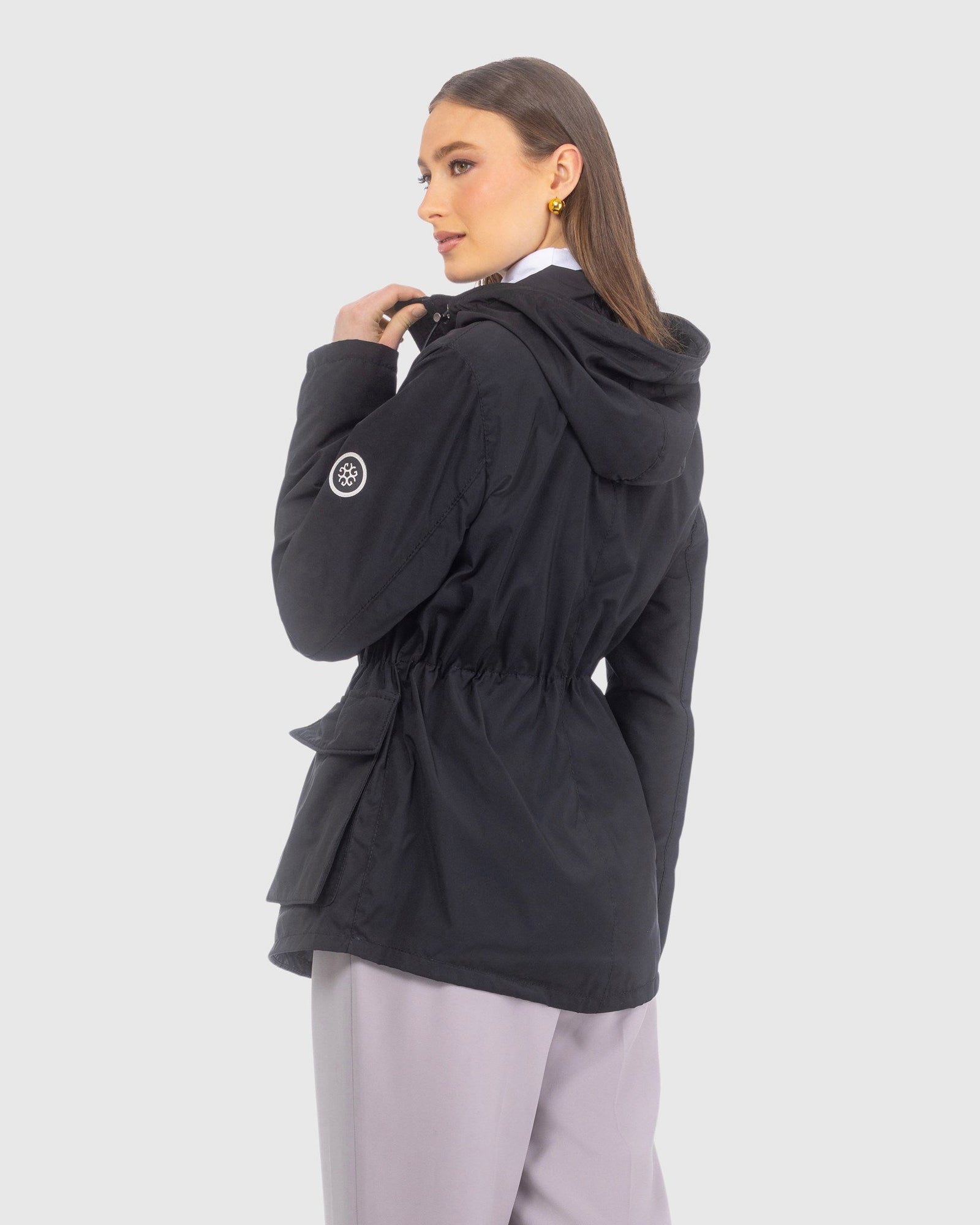 Lightweight Jacket With Hood | Black