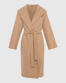 Loro Piana Wool Belted Short Coat | Camel