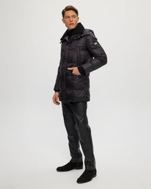 Après-Ski Parka With Detachable Select Shearling Lamb Trim | Men | Black x Black