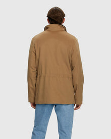 Men | Loro Piana Cashmere Jacket With Detachable Select Shearling Lamb Collar | Camel/Dark Brown