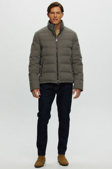 Loro Piana Cashmere Quilted Down Jacket | Men | Gray