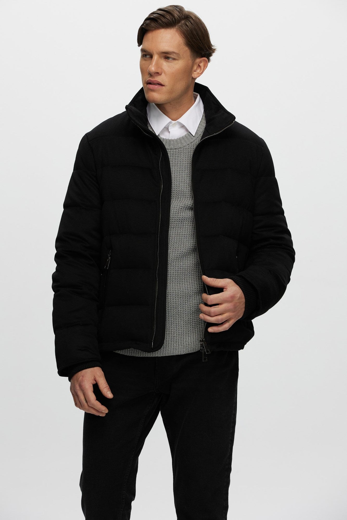 Loro Piana Cashmere Quilted Down Jacket | Men | Black