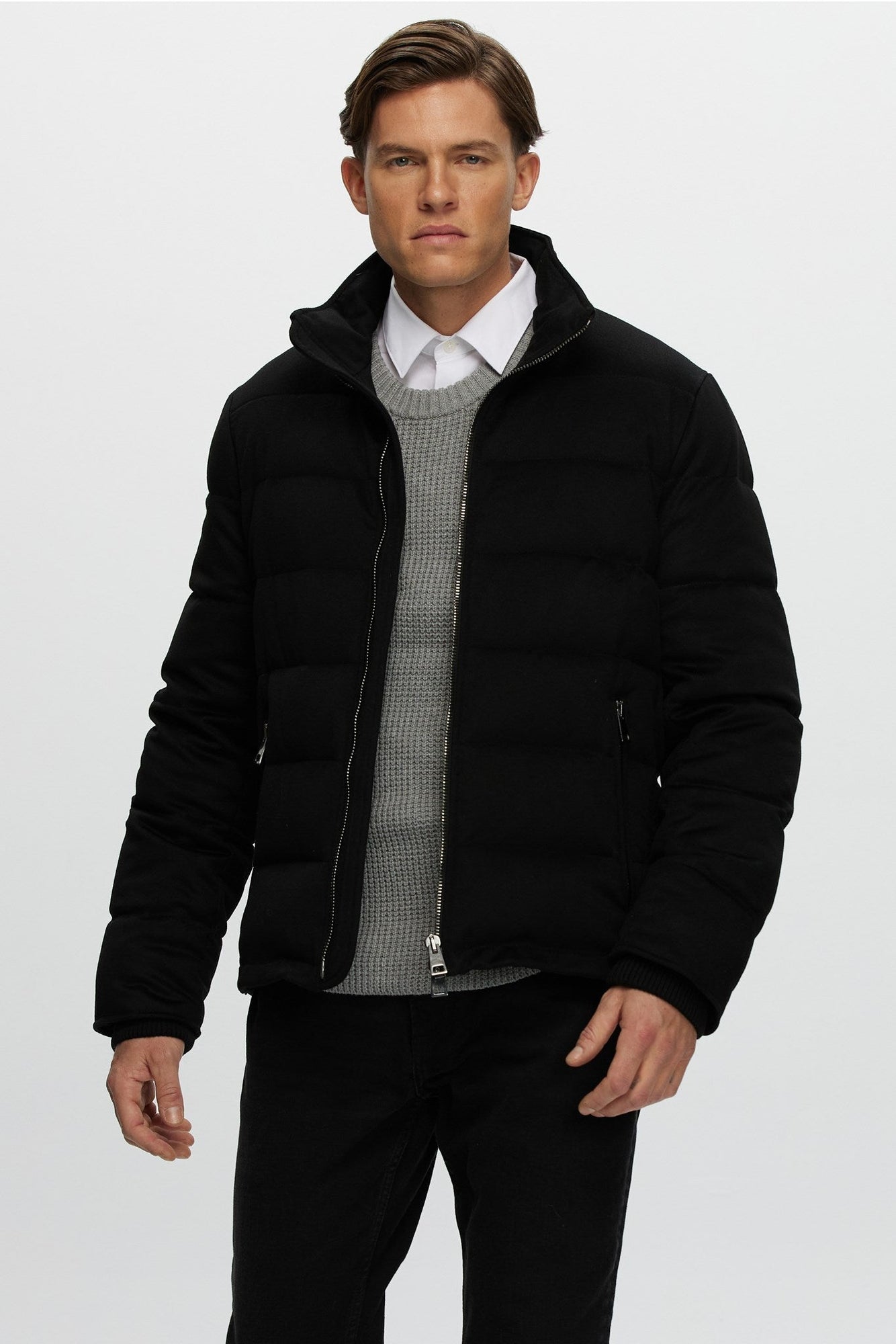 Loro Piana Cashmere Quilted Down Jacket | Men | Black