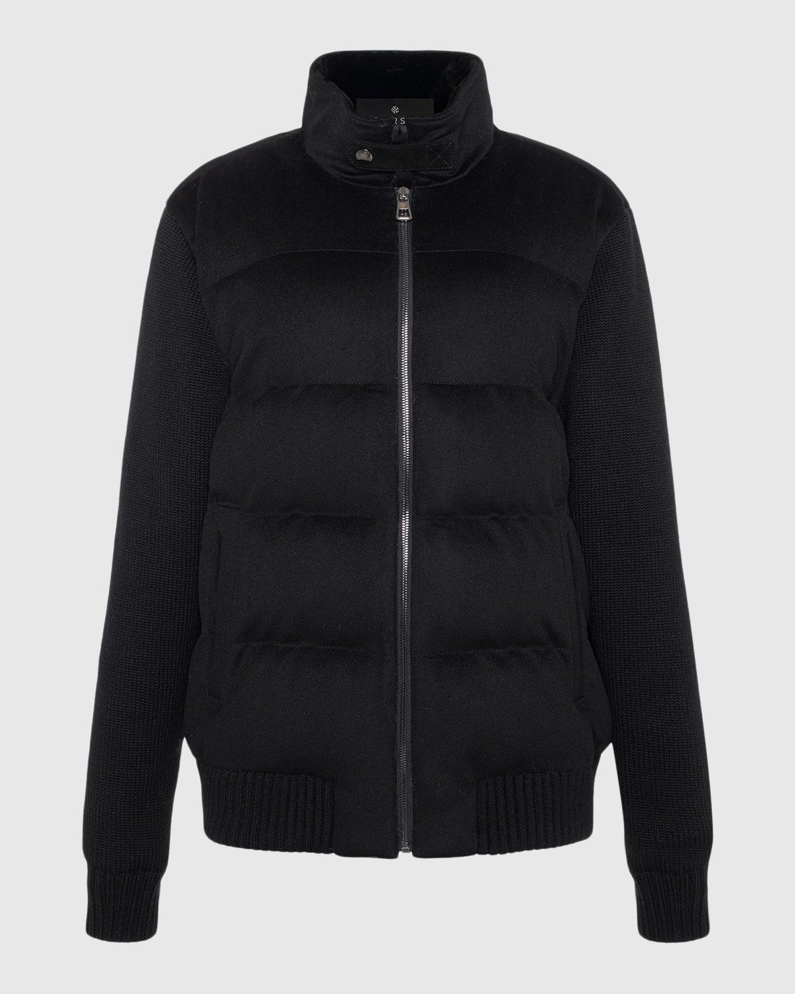 Men | Loro Piana Cashmere & Wool Jacket With Select Shearling Lamb Collar | Black