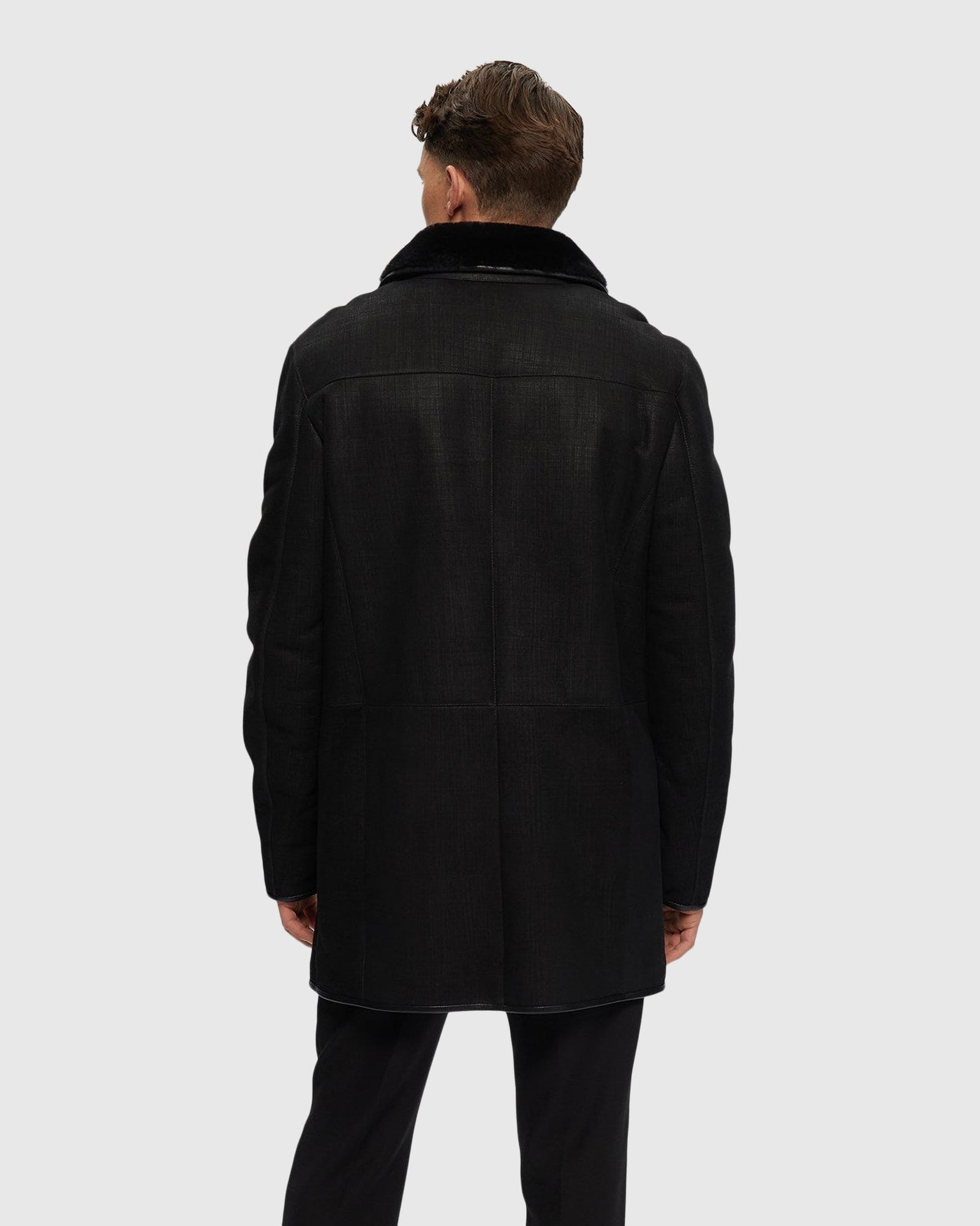 Men | Merino Shearling Lamb Stroller | Black Pattern