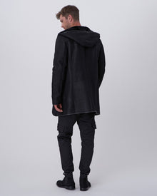 Select Shearling Lamb Parka | Men | Black Pattern