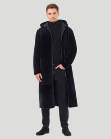 Select Shearling Lamb Reversible Parka | Men | Navy x Black