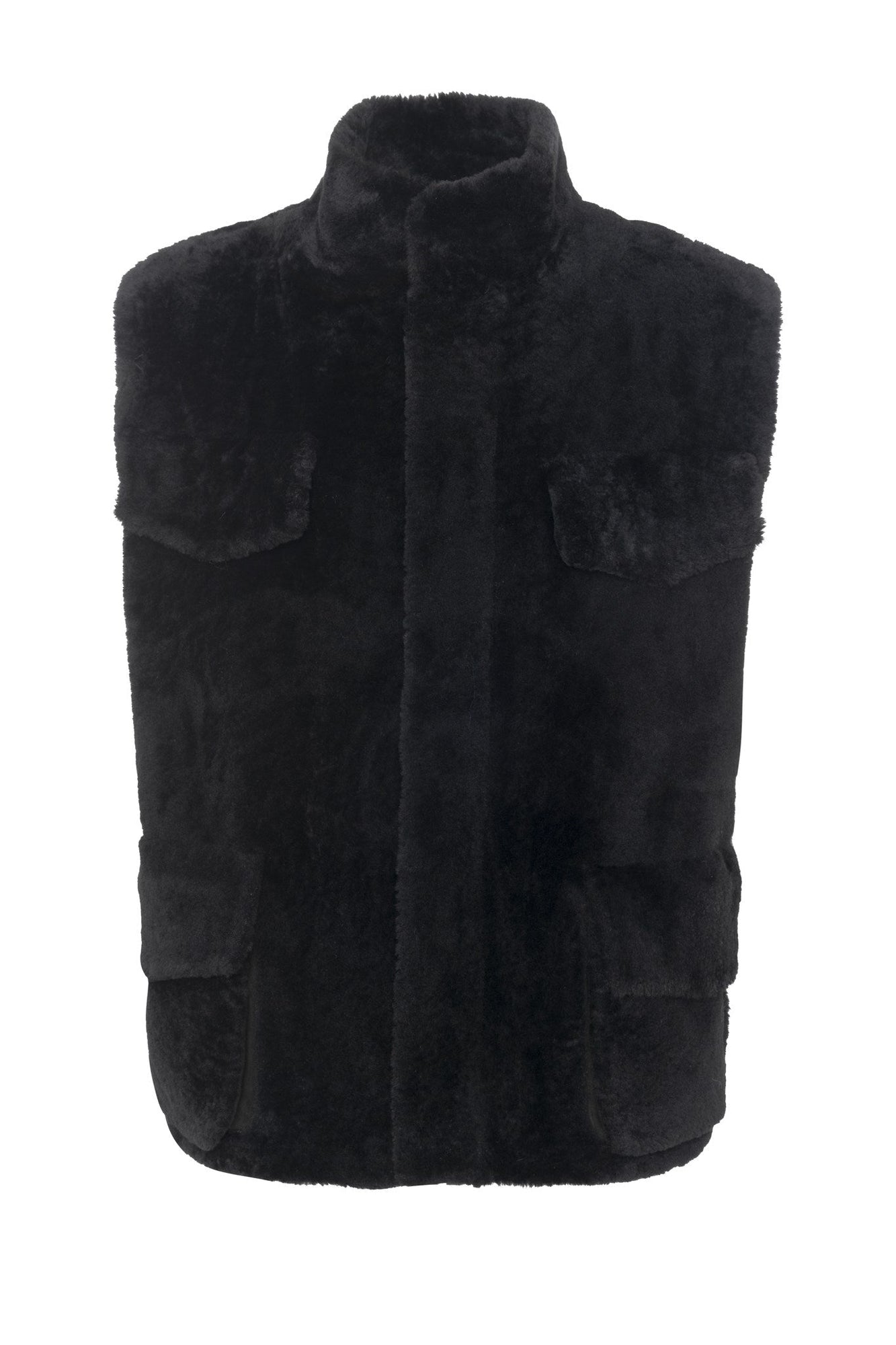 Sheared Select Shearling Vest | Men | Black