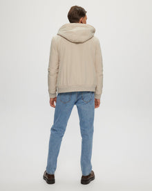 Shearling Lined Bomber Jacket | Men | Beige x Brown