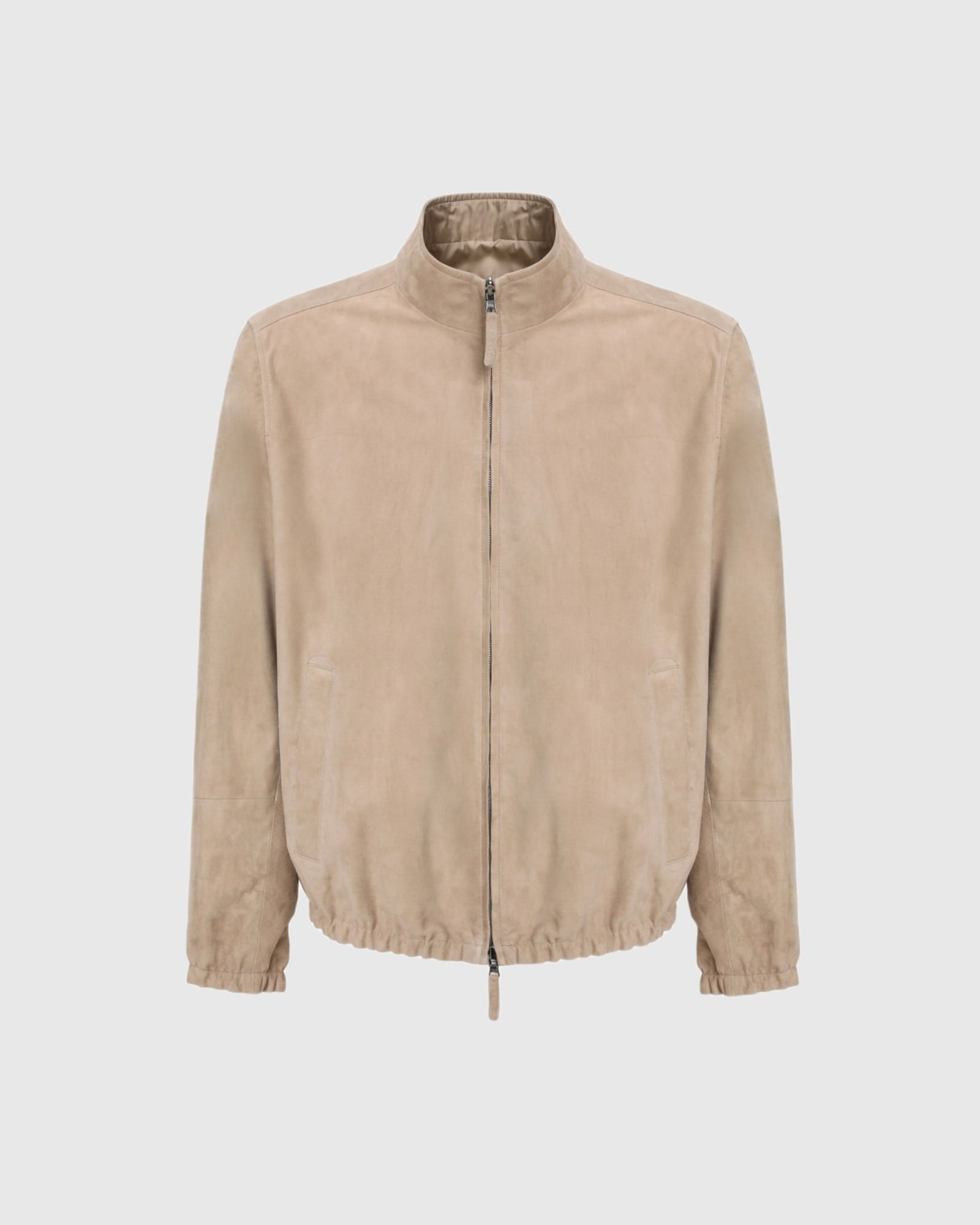 Men | Goat Suede Jacket Reversible To Polyester | Beige/Beige