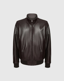 Men | Nappa Leather Jacket Reversible To Loro Piana Cashmere & Wool | Dark Brown/Taupe
