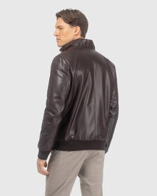 Men | Nappa Leather Jacket Reversible To Loro Piana Cashmere & Wool | Dark Brown/Taupe