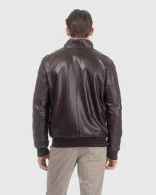 Men | Nappa Leather Jacket Reversible To Loro Piana Cashmere & Wool | Dark Brown/Taupe