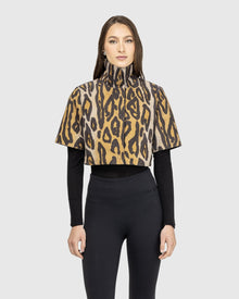 Metis Suede Bolero With Cropped Sleeves | Ocelo Print