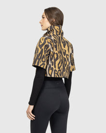 Metis Suede Bolero With Cropped Sleeves | Ocelo Print