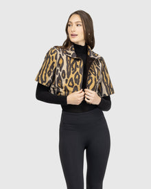 Metis Suede Bolero With Cropped Sleeves | Ocelo Print
