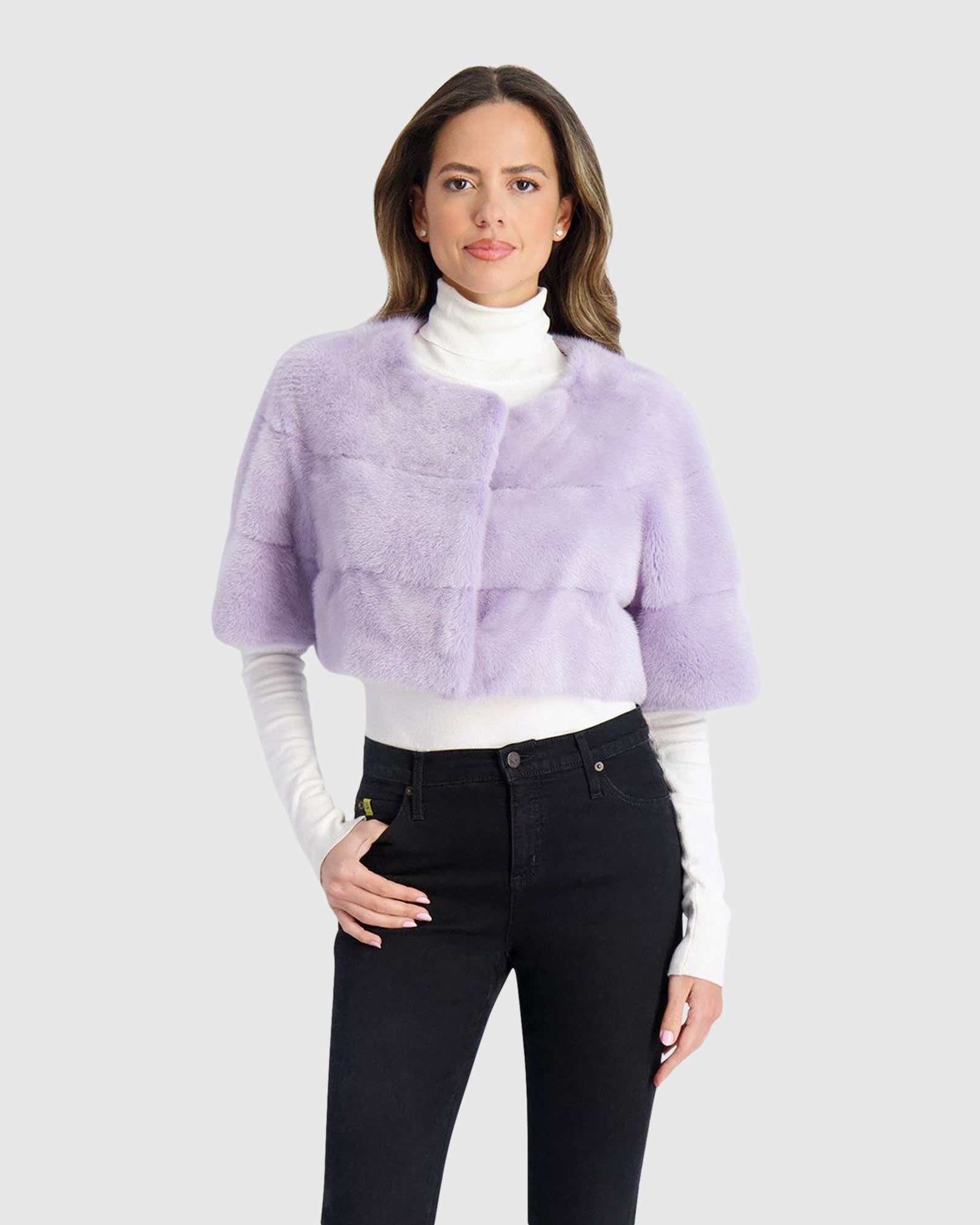 Mink Bolero | Violet