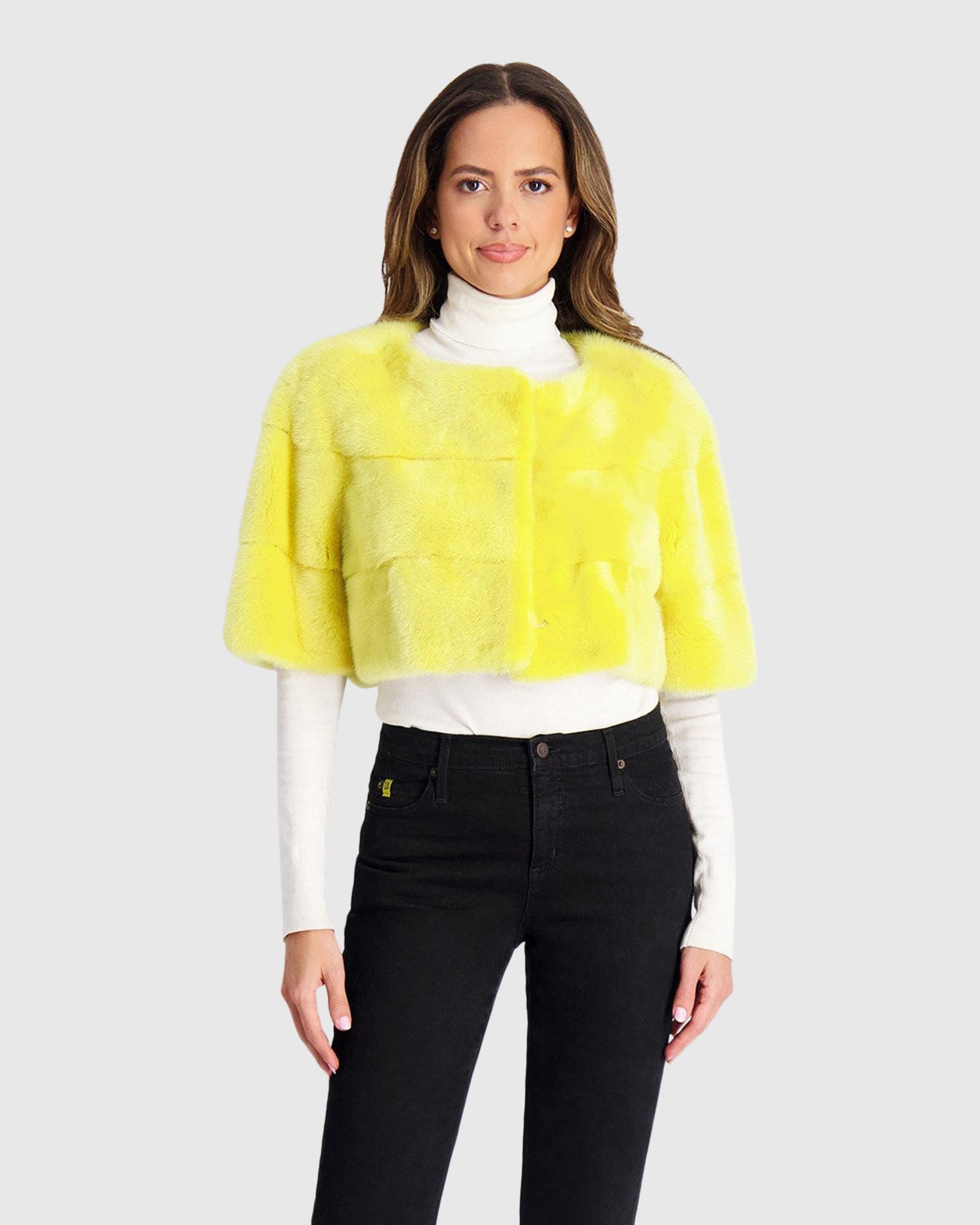 Mink Bolero | Yellow
