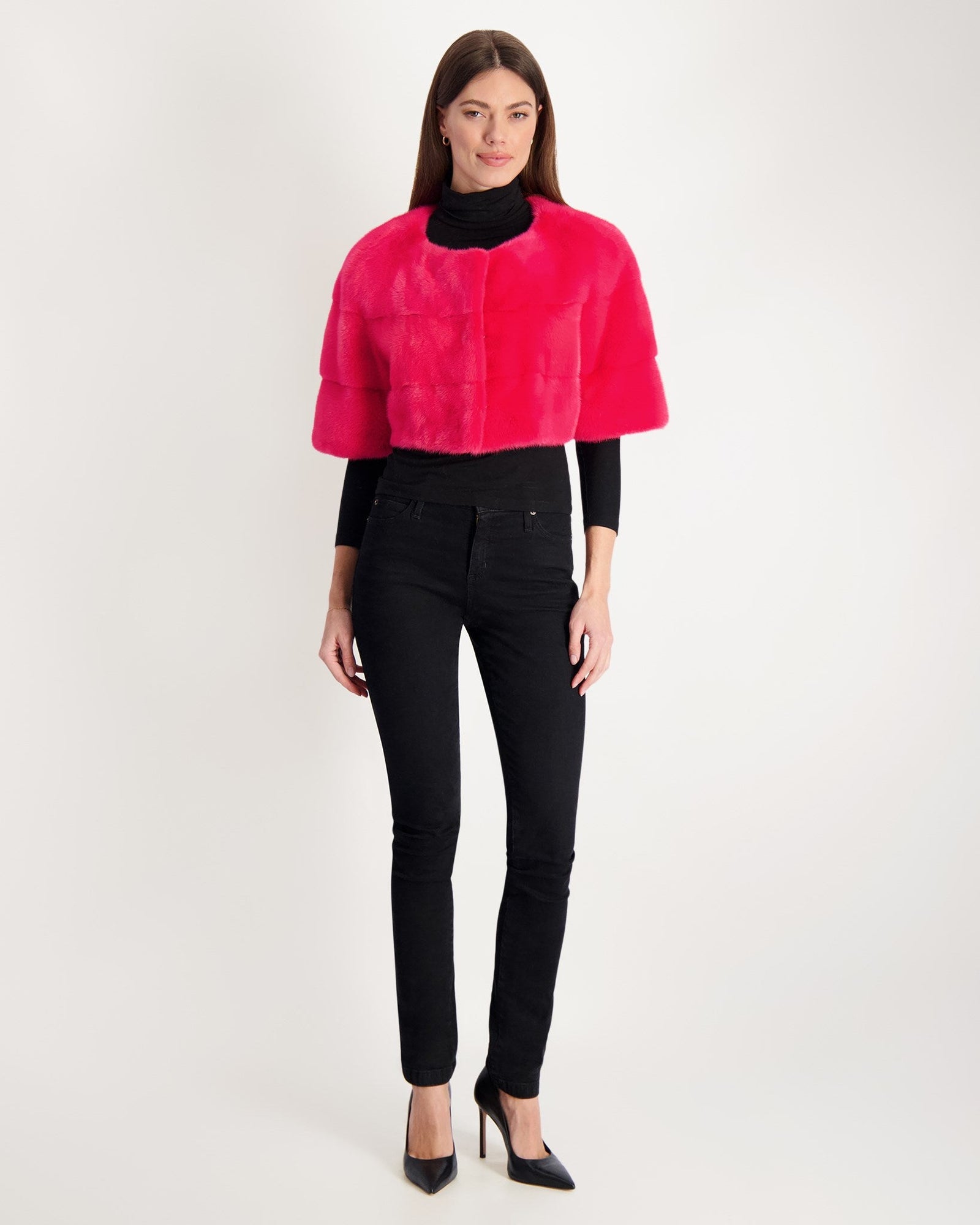 Mink Bolero | Women | Fuschia