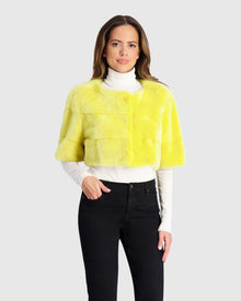 Mink Bolero | Yellow