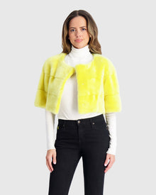 Mink Bolero | Yellow