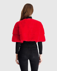 Mink Bolero | Red