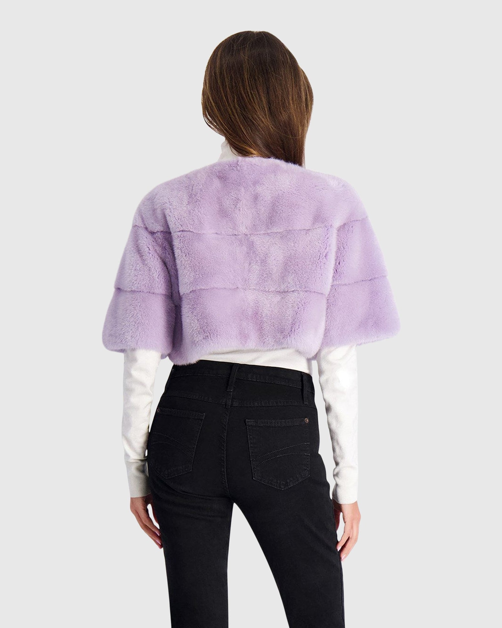 Mink Bolero | Violet