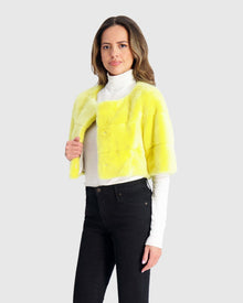 Mink Bolero | Yellow