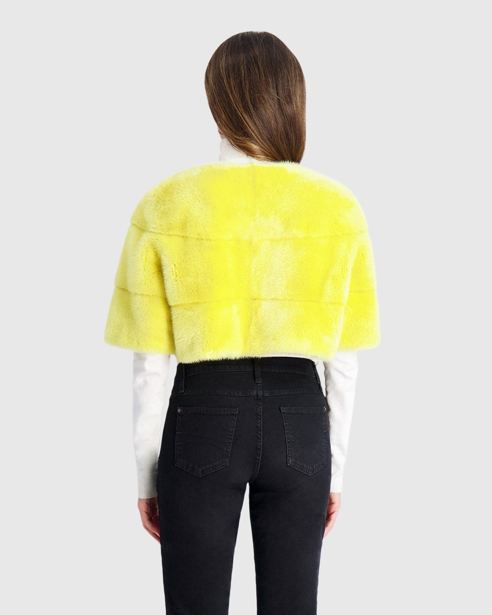 Mink Bolero | Yellow