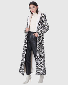 Mink Coat | Crystal Beige Lprd Print