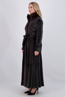 Mink Coat With Sable Collar | Women | Gray