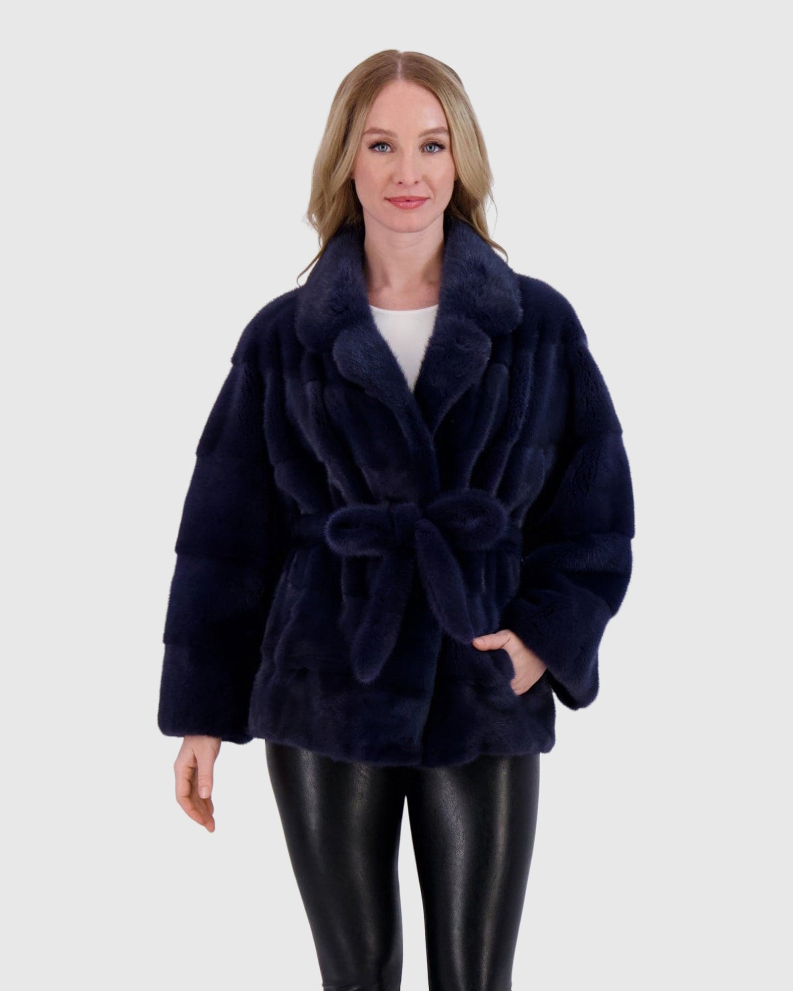 Mink Jacket, Mink Belt | Blue River