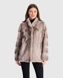 Mink Jacket | Beige Cross (V1)