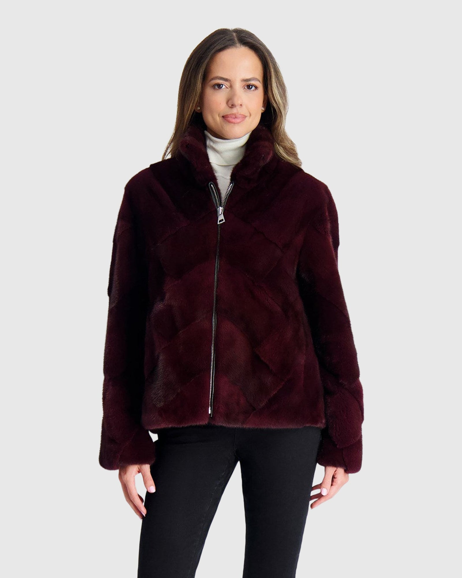 Mink Jacket | Wine