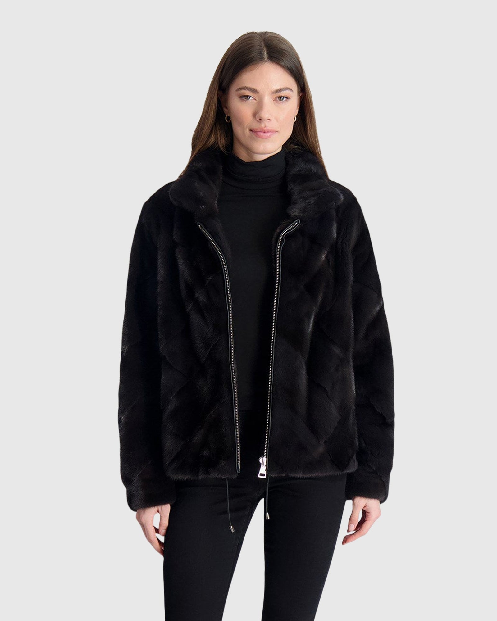 Mink Jacket | Anthracite