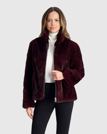 Mink Jacket | Wine