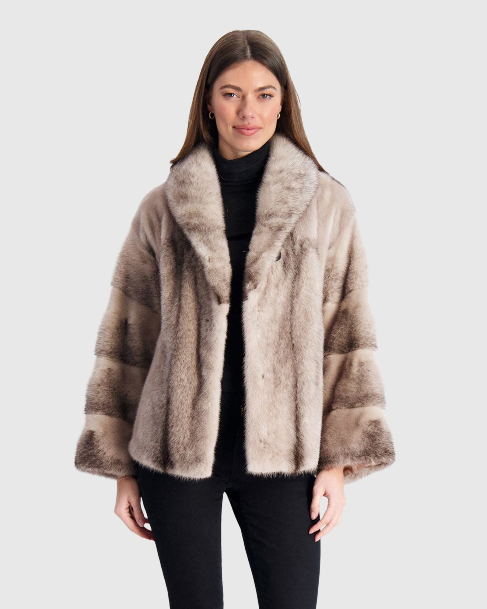 Mink Jacket | Beige Cross (V2)