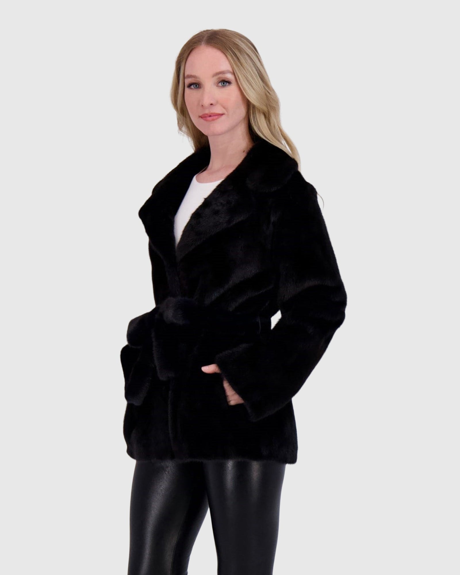 Mink Jacket | Deep Blue