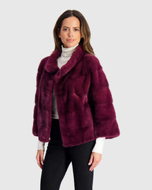 Mink Jacket | Magenta