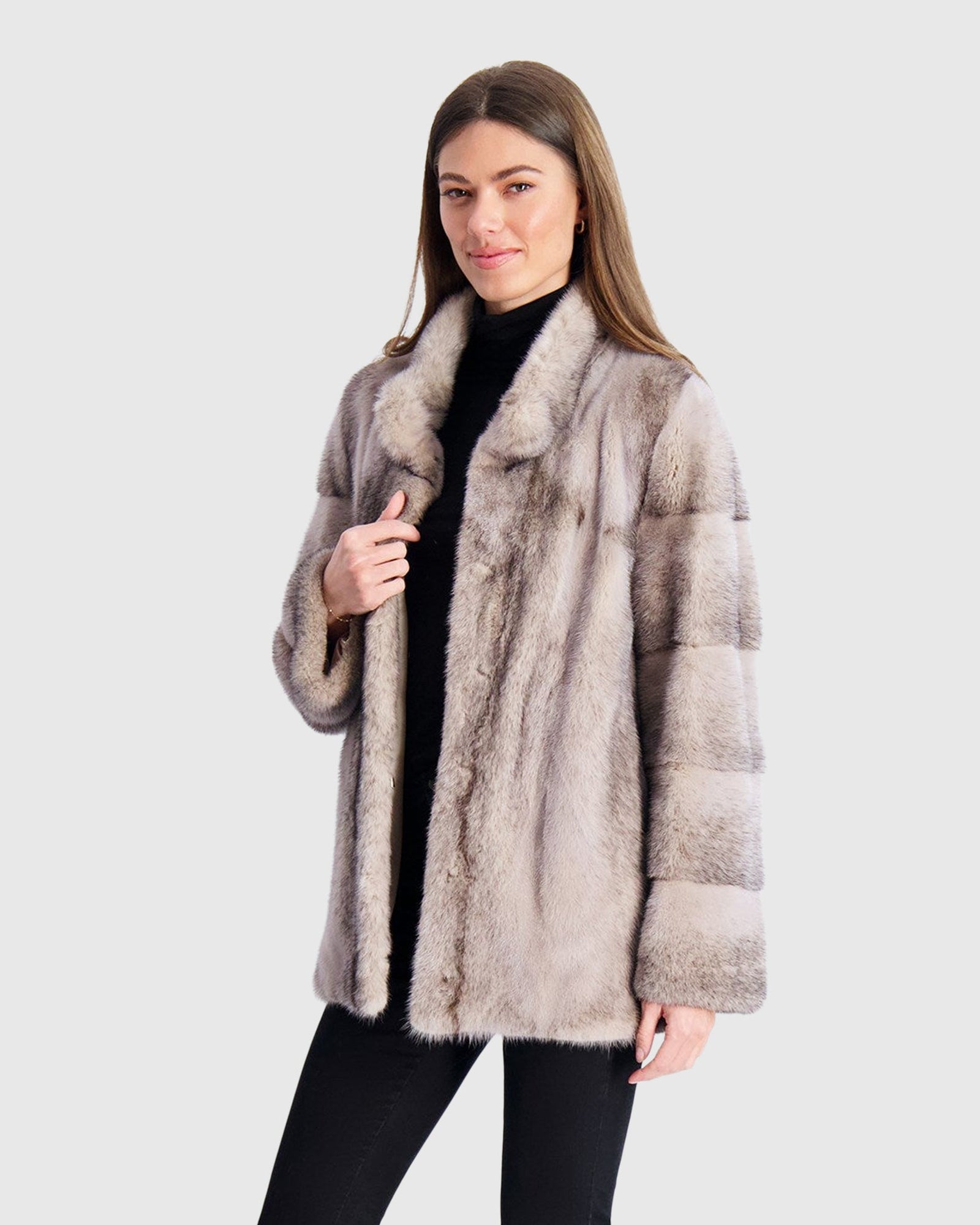 Mink Jacket | Beige Cross (V1)