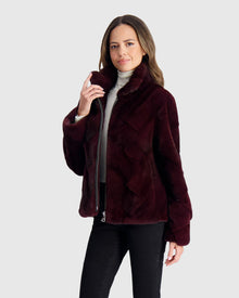 Mink Jacket | Wine