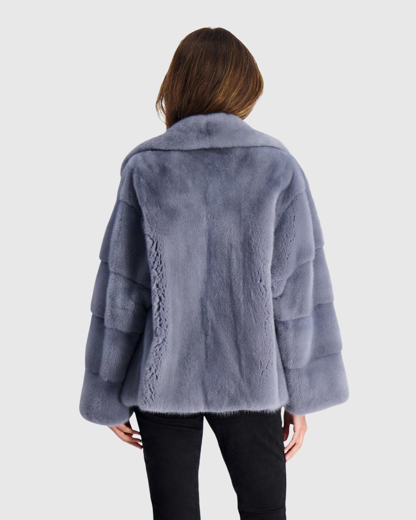 Mink Jacket | Cadet Blue (V1)