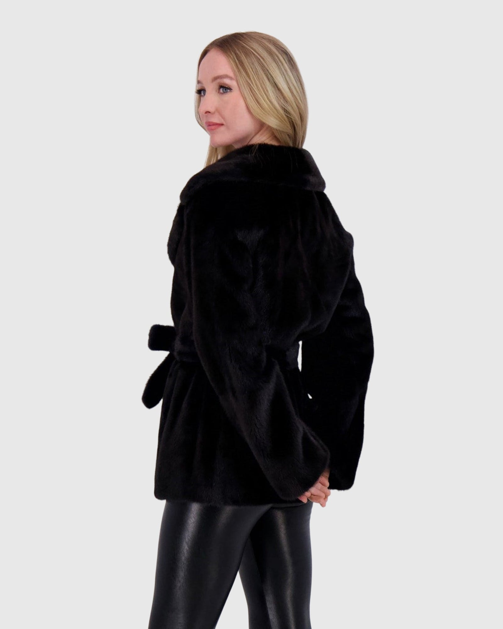 Mink Jacket | Deep Blue