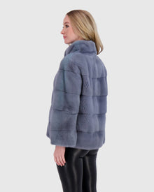 Mink Jacket | Cadet Blue (V2)