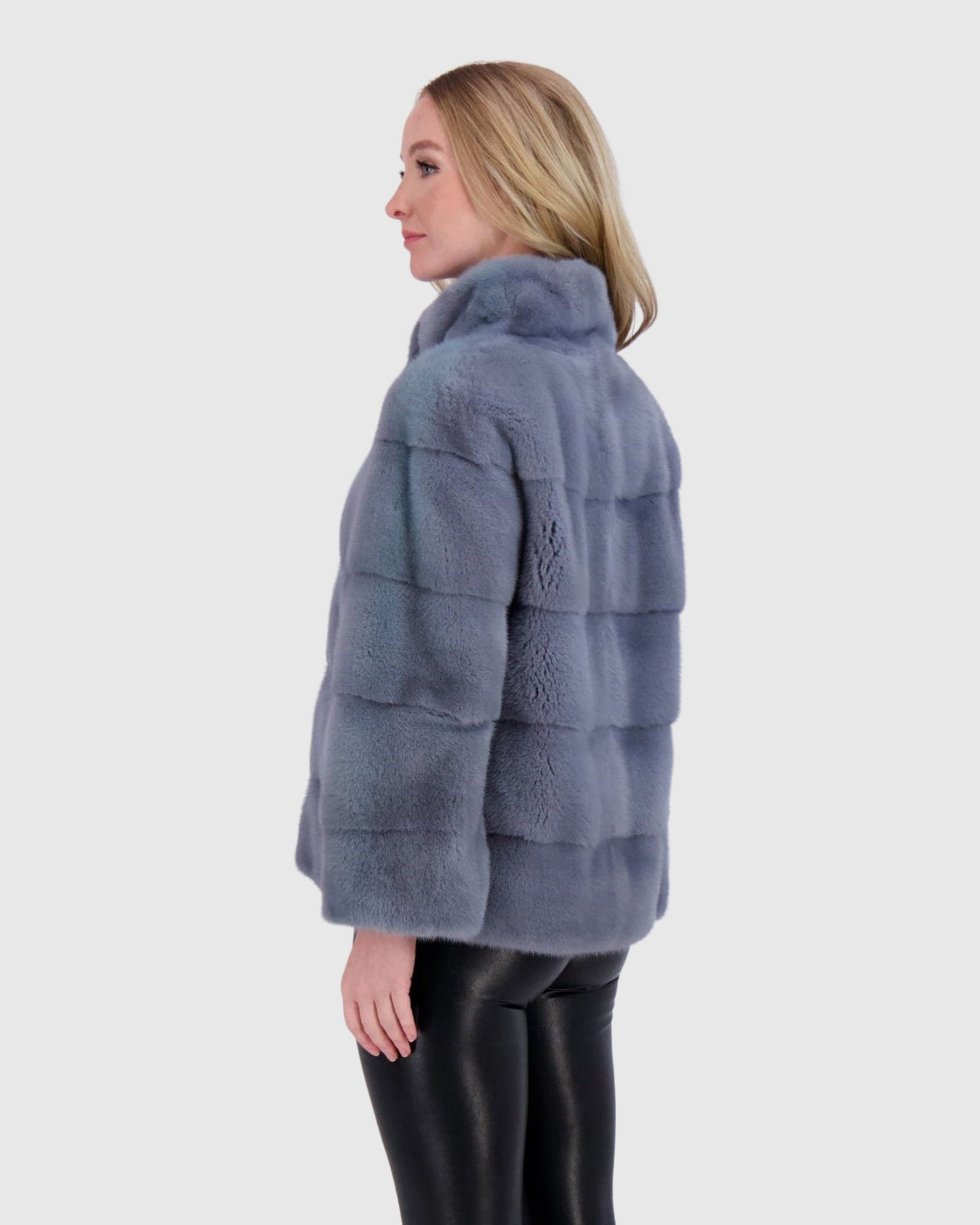 Mink Jacket | Cadet Blue (V2)