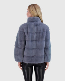 Mink Jacket | Cadet Blue (V2)