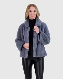 Mink Jacket | Cadet Blue (V2)