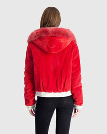 Mink Jacket With Fox Hood Trim | Fragola