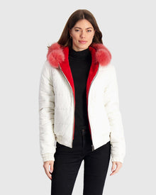 Mink Jacket With Fox Hood Trim | Fragola